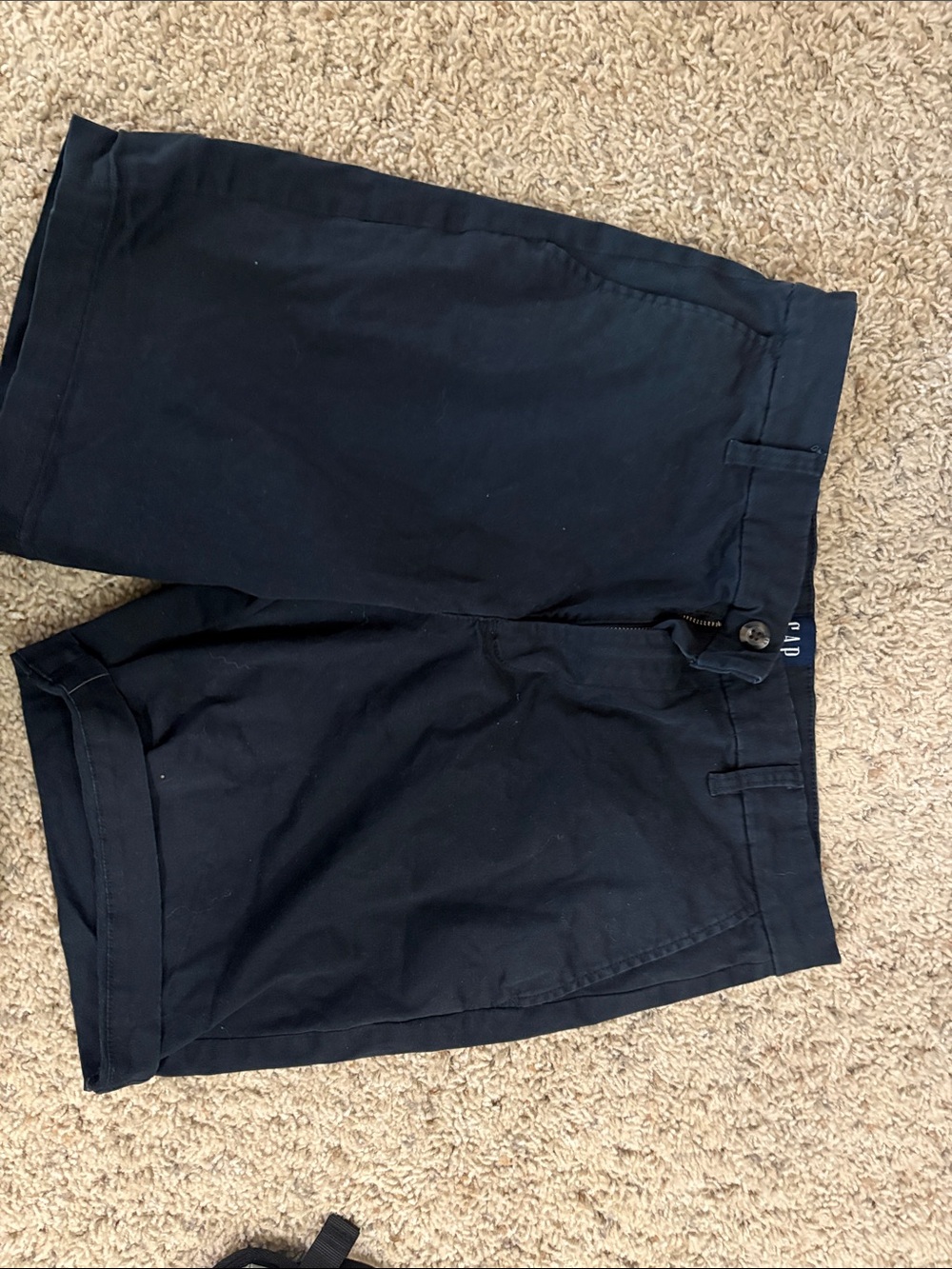 GAP Men's Dark Navy Flat Front Casual Shorts